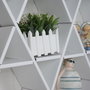 Aberto Design HEXBEYAZ-M Estantería de cartón Blanca 70x67x11 cm